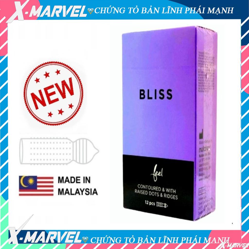 Bao Cao Su FEEL BLISS GÂN GAI - KÉO DÀI THỜI GIAN -  nhiều gel bôi trơn combo bcs durex/sagami/ok/olo/invisible/feel