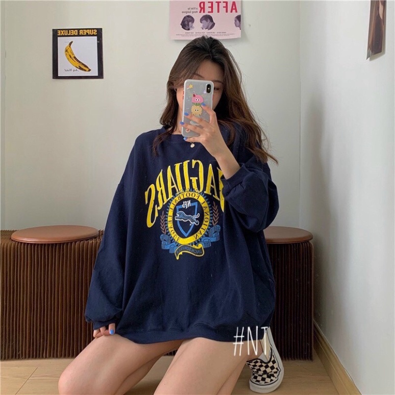 Áo SWEATER dài tay vải Nỉ lót bông UNISEX nhiều màu