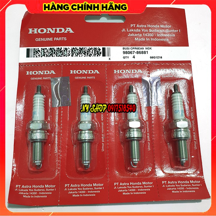 BUGI NGK CHÍNH HÃNG HONDA CHO SH VIỆT , VARIO, AIR BLADE, VISION, LEAD, ( CHÂN DÀI)