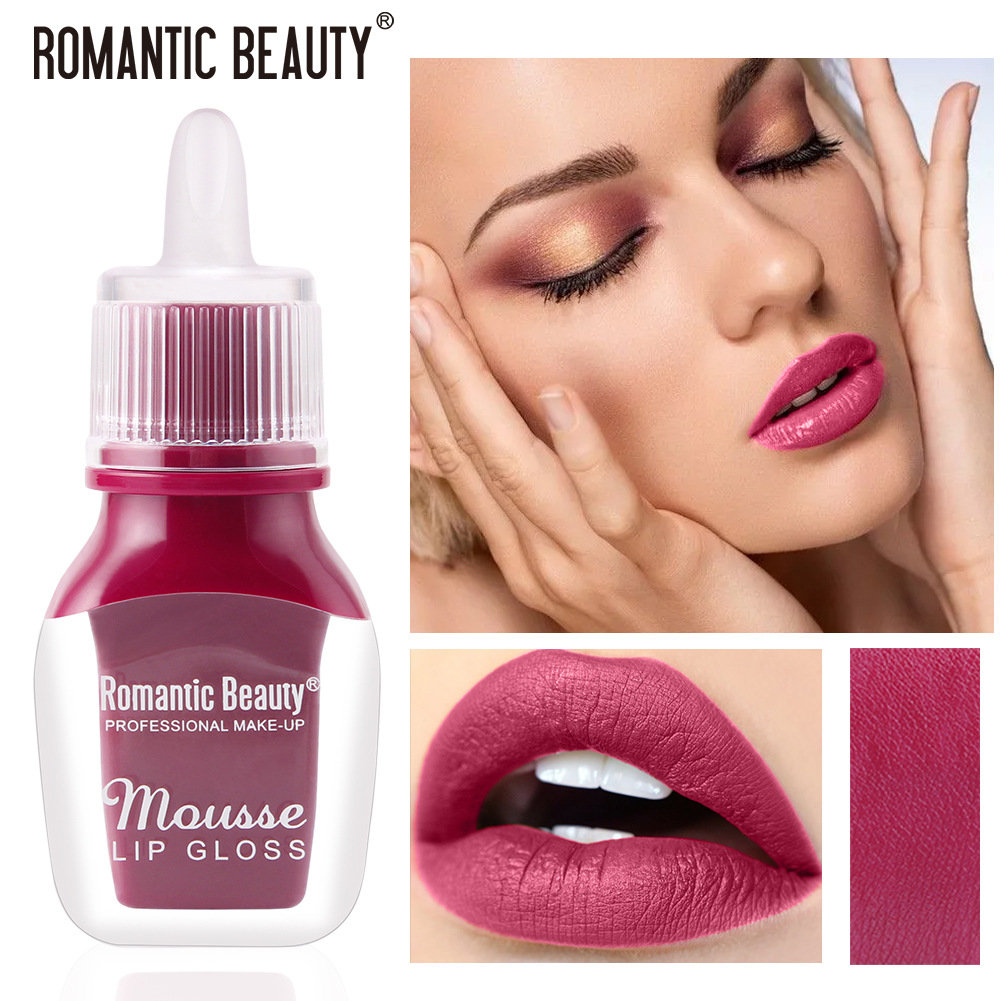 【In stock + fast shipping】Romantic Beauty not easy to stain cup, not easy to fade, European and American make-up portable lip glaze L6931-HS