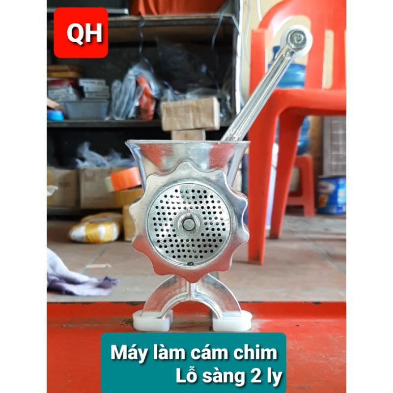 máy làm cám chim 6  - CỐI XAY THỊT ĐÙN CÁM CHIM CHÀO MÀO,KHỨU,CHÒE,BẰNG NHÔM LOẠI 1