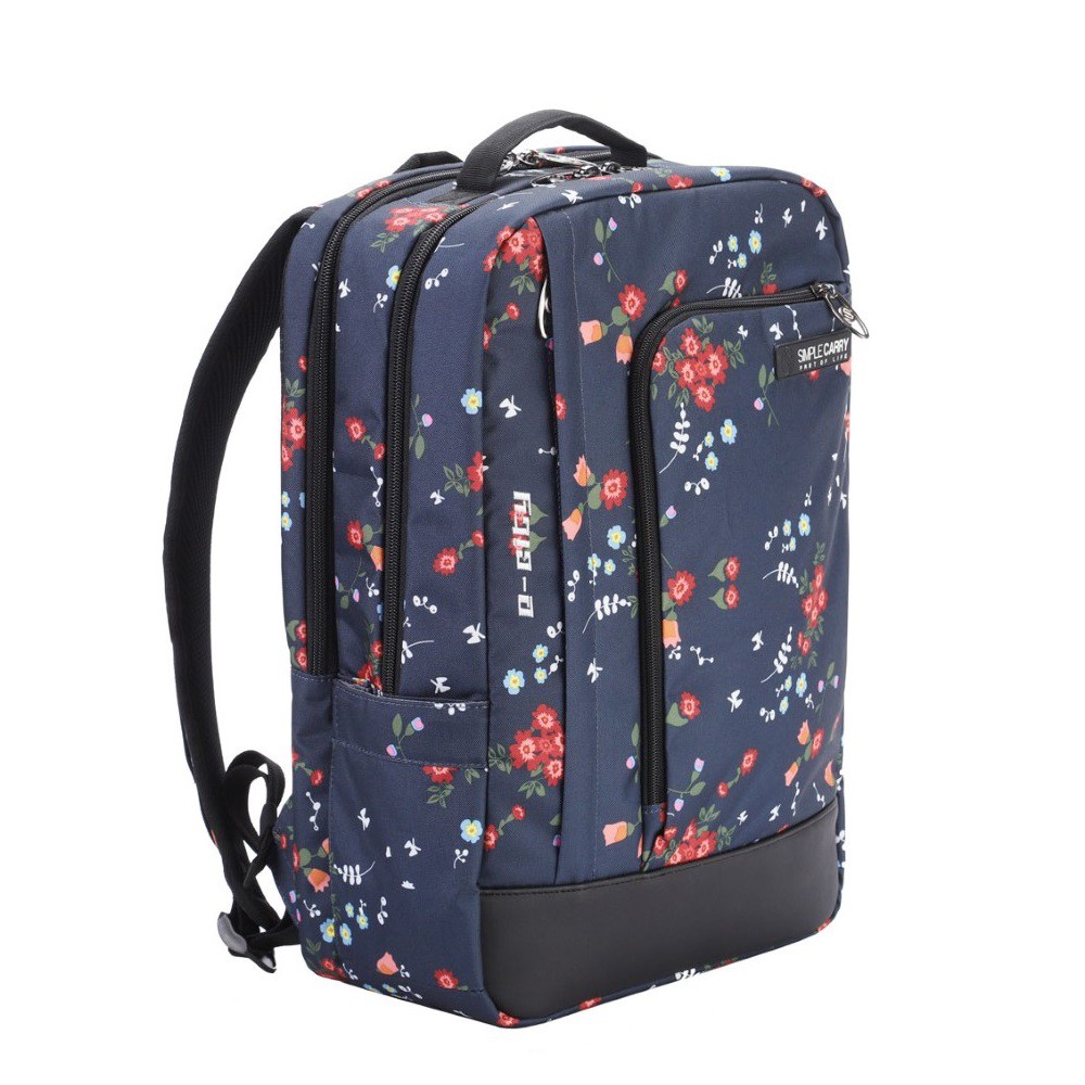 Balo laptop 15.6 inch chính hãng Simplecarry E-City 2 Flower