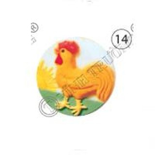 Khuôn rau câu con gà trống 20cm mẫu 14