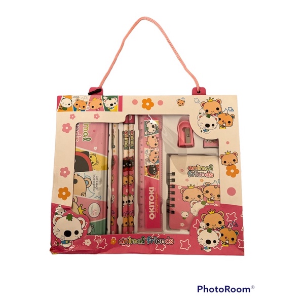 Set 8 món dụng cụ học tập dành cho bé vào lớp 1 làm quà tặng