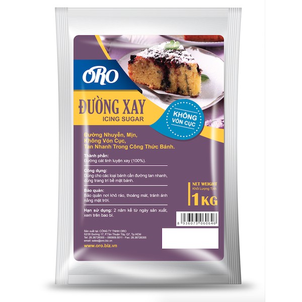 Đường xay nhuyễn, mịn ORO 1kg