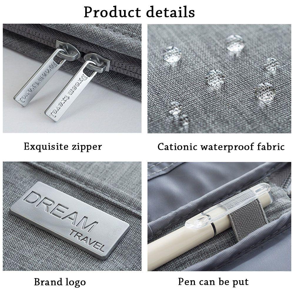 CLEVER Túi Vải Oxford Đựng Hộ Chiếu / Thẻ RFID Chống Thấm Nước Tiện Lợi