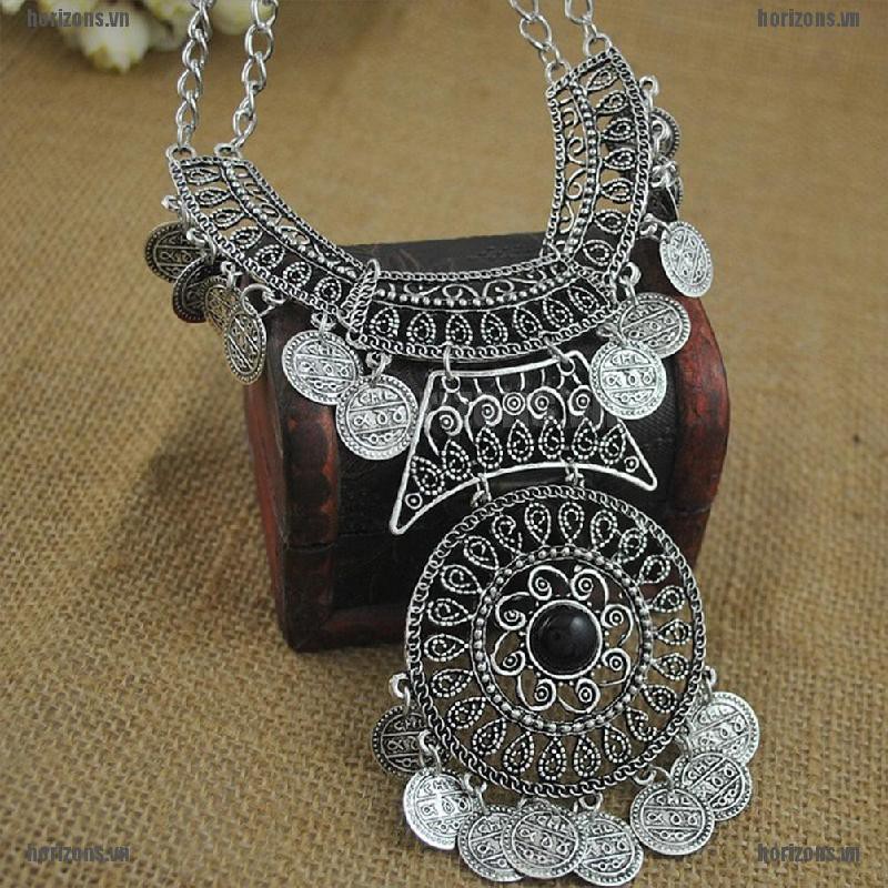 Vòng cổ Mặt Đồng Xu Phong Cách Bohemian Thời Trang Cho Nữ