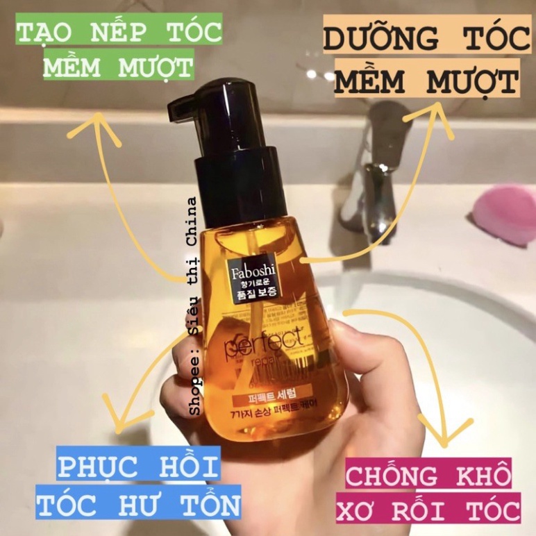 Dầu dưỡng tóc 70ml Serum phục hồi tóc uốn, nhuộm, tóc hư tổn khô xơ giữ nếp, mượt tóc DANA