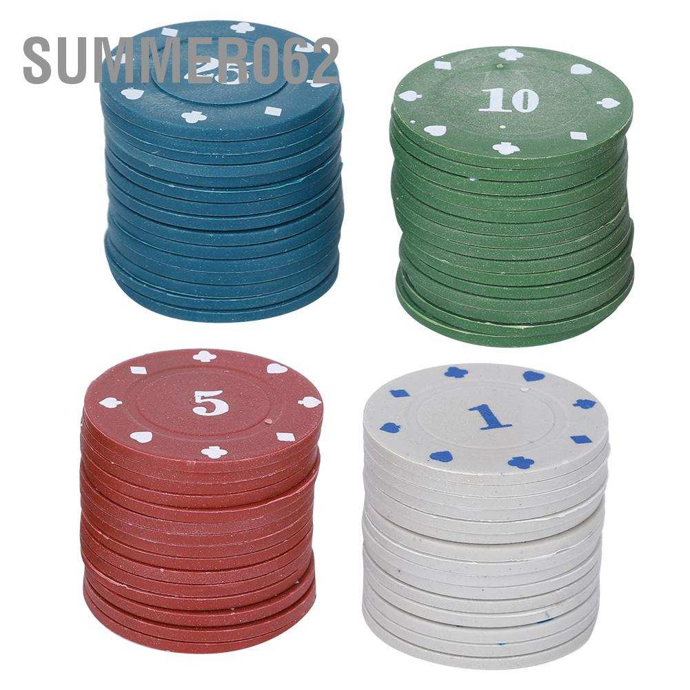 Bộ 100 cái chip poker với hộp đựng gọn nhẹ cho trẻ em và người lớn chơi trò chơi