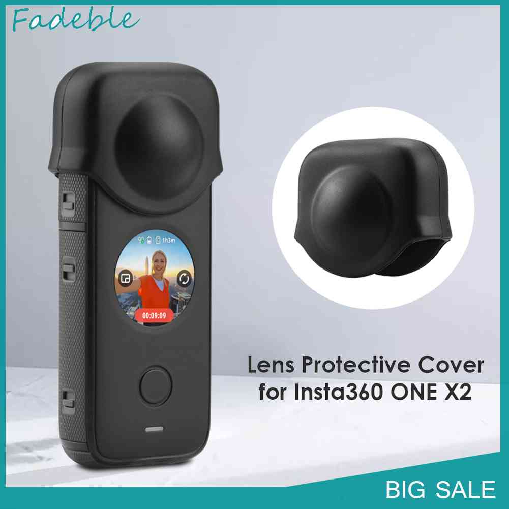 Nắp Bảo Vệ Ống Kính Máy Ảnh Bằng Silicone Chống Trầy Cho Insta360 ONE X2