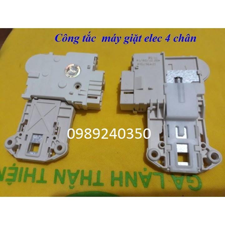 Công tắc khóa cửa Máy giặt Electrolux EWF 549 loại 4 chân chính hãng