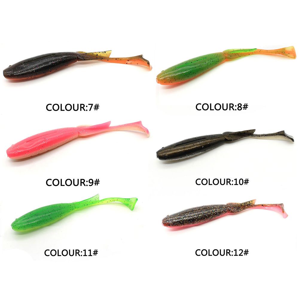 Set 10 mồi giả câu cá mềm 8cm 3.4g