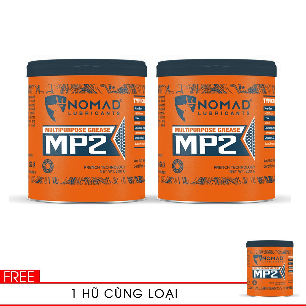 MUA 2 TẶNG 1 MỠ BÒ CHỊU NHIỆT CAO CẤP NOMAD 500GR NHẬP KHẨU DUBAI – DÙNG CHO Ổ BI, CHÉN CỔ, BẠC ĐẠN