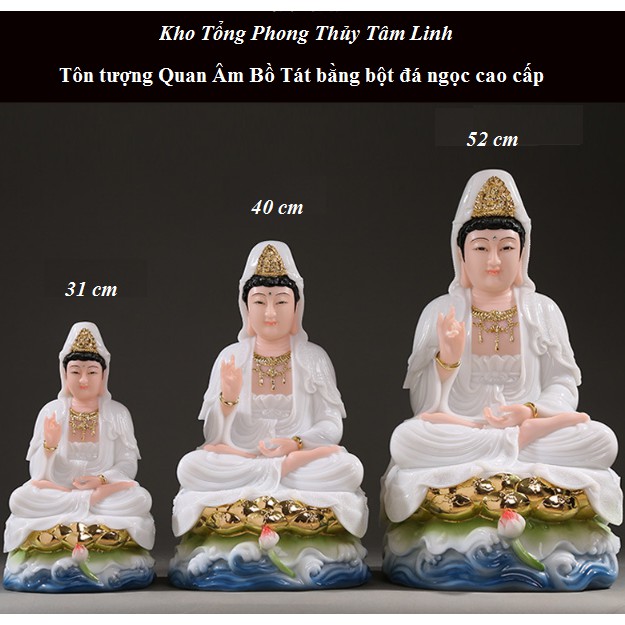 Tôn tượng Mẹ Quan Âm Bồ Tát bằng đá cao cấp| Kho tổng phong thủy tâm linh