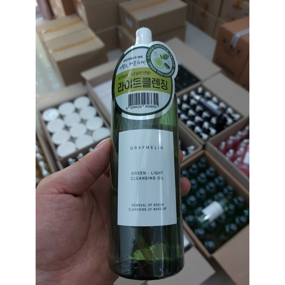 Dầu tẩy trang trà xanh GRAYMELIN GREEN LIGHT CLEANSING OIL 400ml