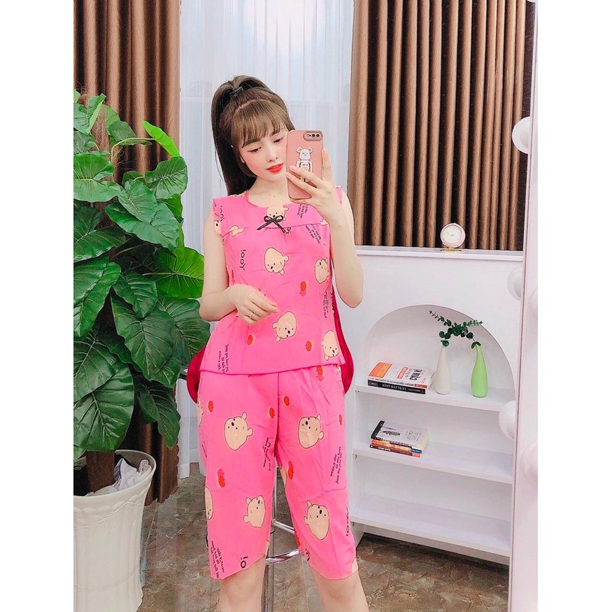 ❤️SIÊU DỄ THƯƠNG❤️Đồ bộ lửng mặc nhà kute , dễ thương , đồ bộ lửng mặc nhà nữ mềm mịn mát chipchip90 M00134
