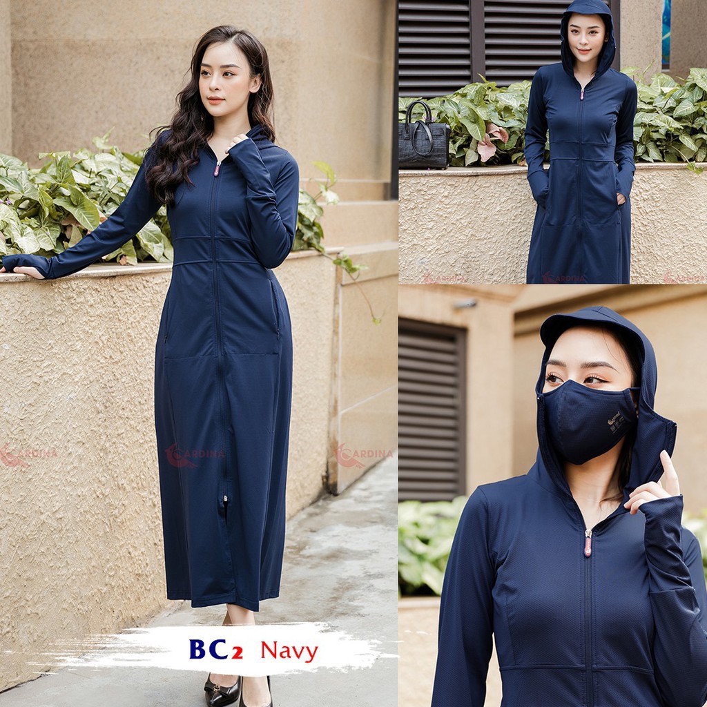 Áo chống nắng toàn thân thông hơi siêu thoáng chất vải thun kim cương | BigBuy360 - bigbuy360.vn