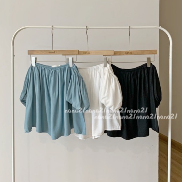 Áo trễ vai croptop