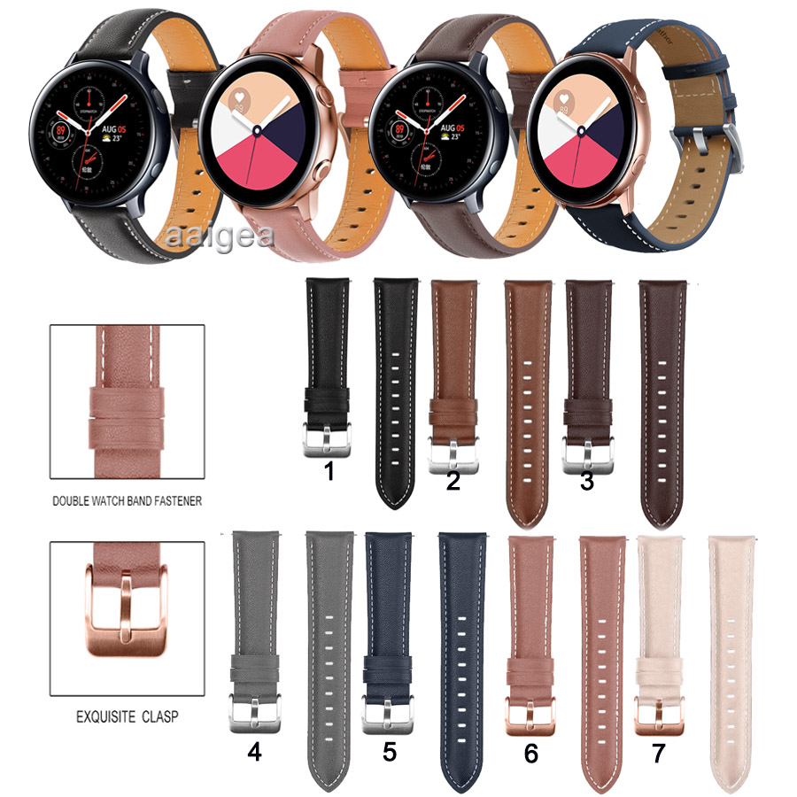 Dây Đeo Bằng Da Thời Trang Cho Đồng Hồ Thông Minh Samsung Galaxy Watch Active2 / Watch3 41mm / Watch 42mm / Gear sport S4