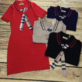 Váy len cổ đức kèm nơ
