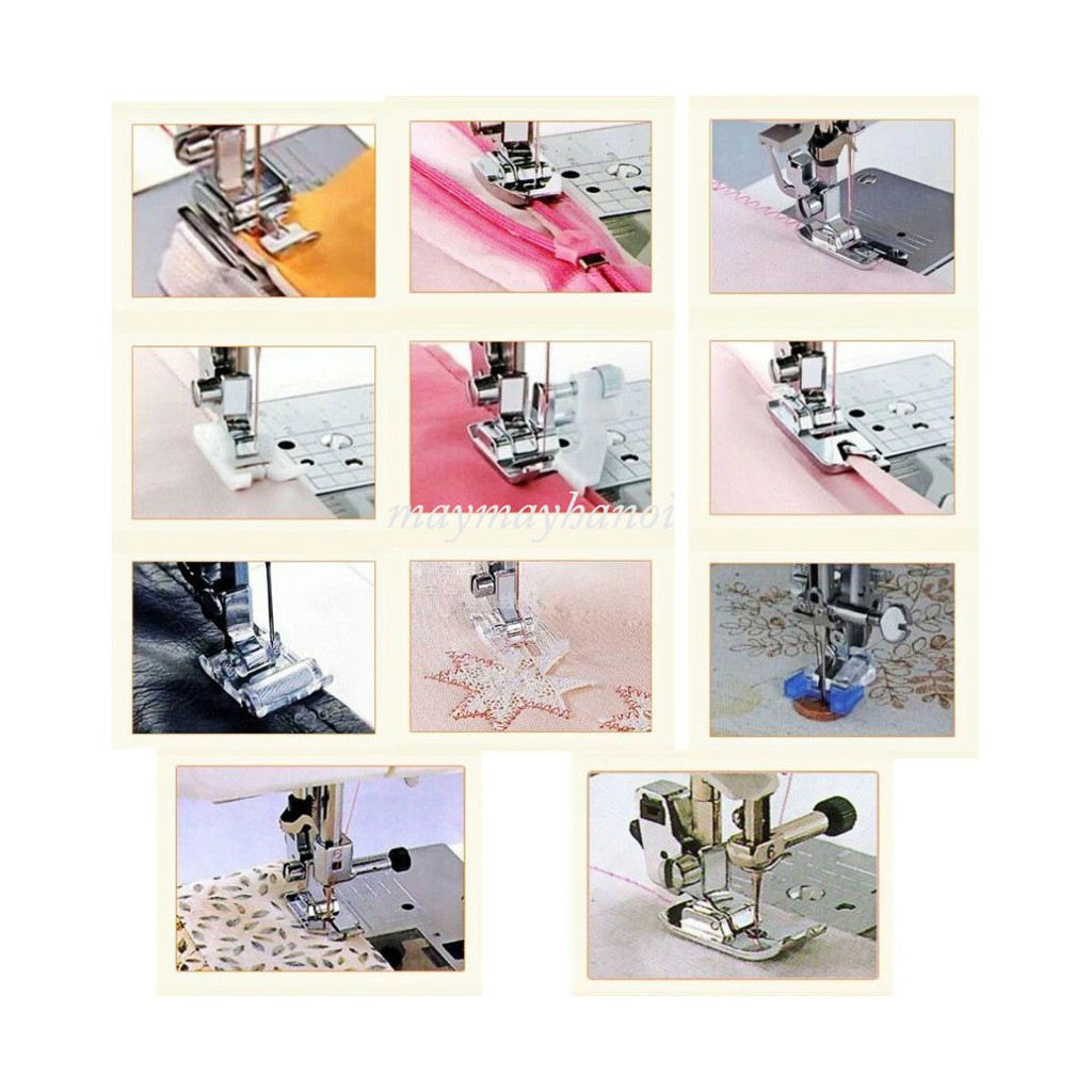 BỘ CHÂN VỊT CƠ BẢN CHO MÁY MAY GIA ĐÌNH ĐA NĂNG