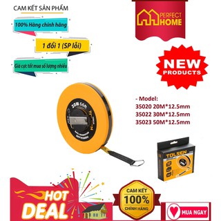 ⚡️Sale sốc⚡️ { Hàng chính_hãng}{Hàng_Chính hãng} Thước cuộn Tolsen 35020 20M*12.5mm, 35022 30M*12.5mm, 35023 50M*12.5mm