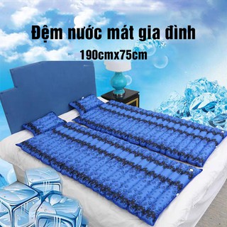 Đệm nệm nước làm mát gia đình dài 190cm rộng 75cm Có Kèm Gối Nước
