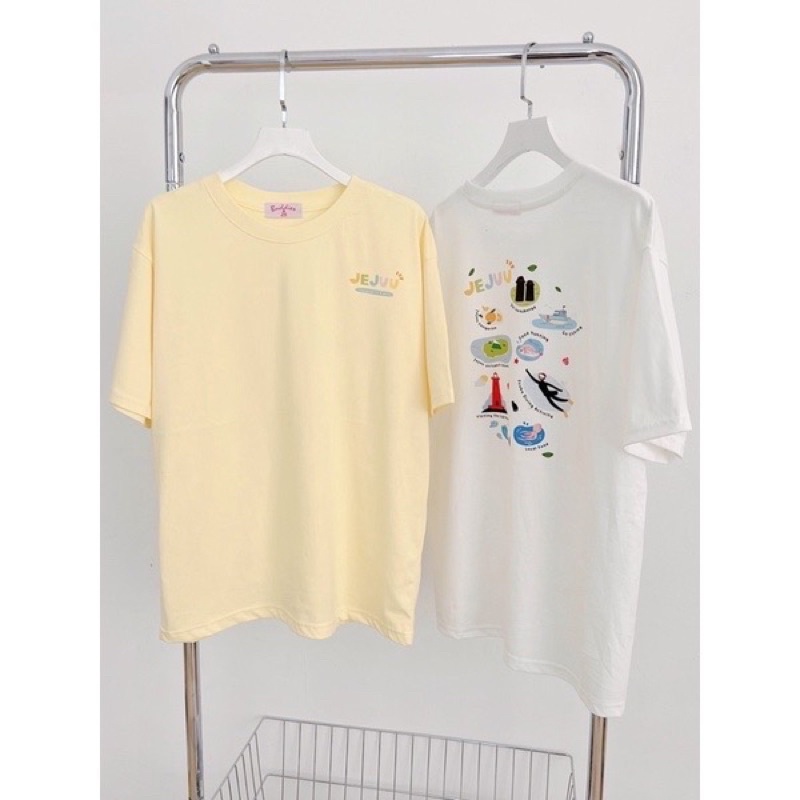 ATTK967-Áo thun in hình Jeju hai mặt
