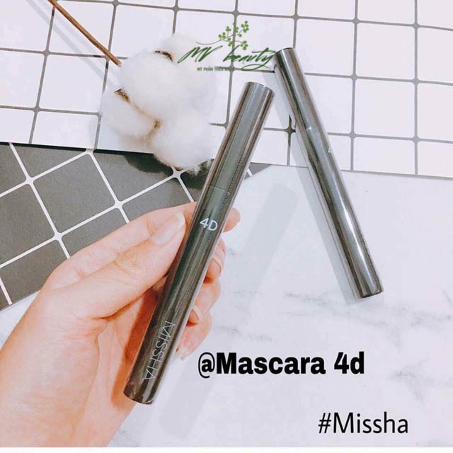 Chuốt mi Mascara Missha 4D giúp mi cong dày, lâu trôi - MY VANS BEAUTY