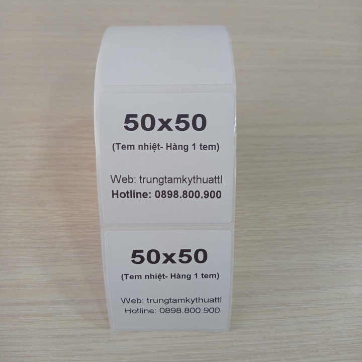 Tem GHTK 50x50 mm - Decal Nhiệt 5x5 cm (Cuộn 30 Mét)