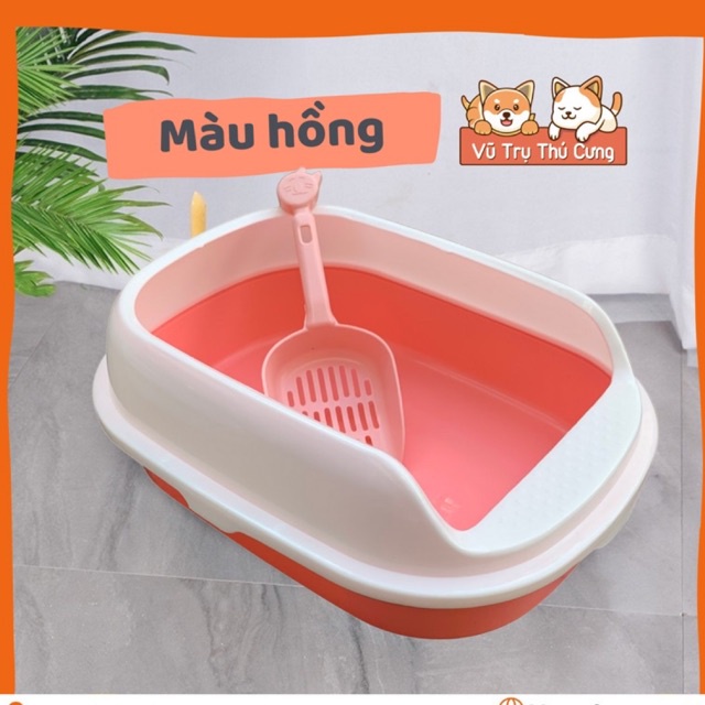 Khay Vệ Sinh Mèo nhỏ 30x40x15cm, khay Cát vệ sinh cho mèo