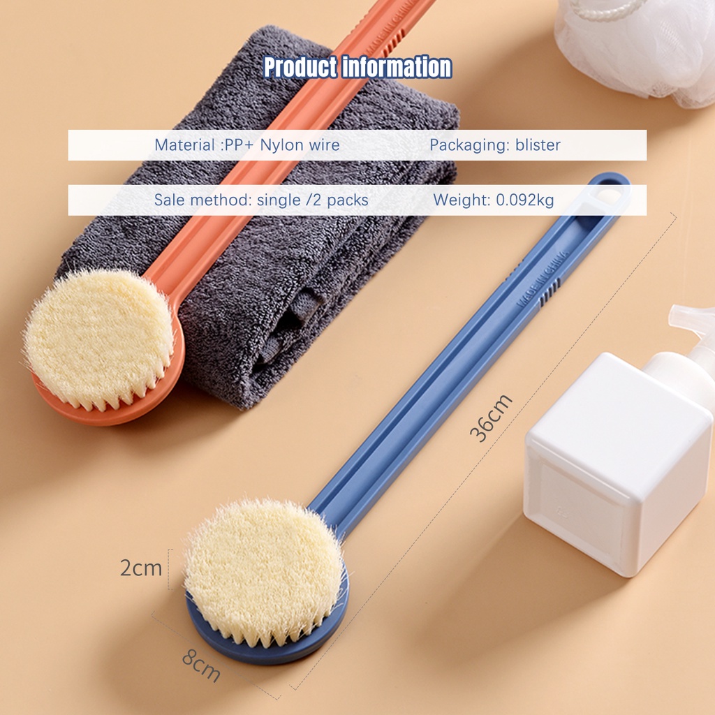 Bàn chải tắm Shepherd tay cầm dài lông mềm mại tạo nhiều bọt massage lưng