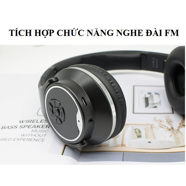 Tai Nghe Chụp Tai ❤️FREESHIP❤️ Tai Nghe Bluetooth Kiêm Loa Di Động MH1 Với 4 Chế Độ Nghe Nhạc Cực Đỉnh.