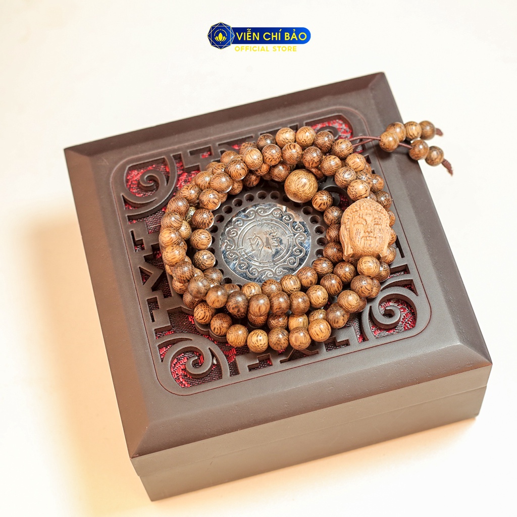 Chuỗi trầm Tốc 108 hạt mix - Phật tổ thời trang phụ kiện trang sức Viễn Chí Bảo V000814-3