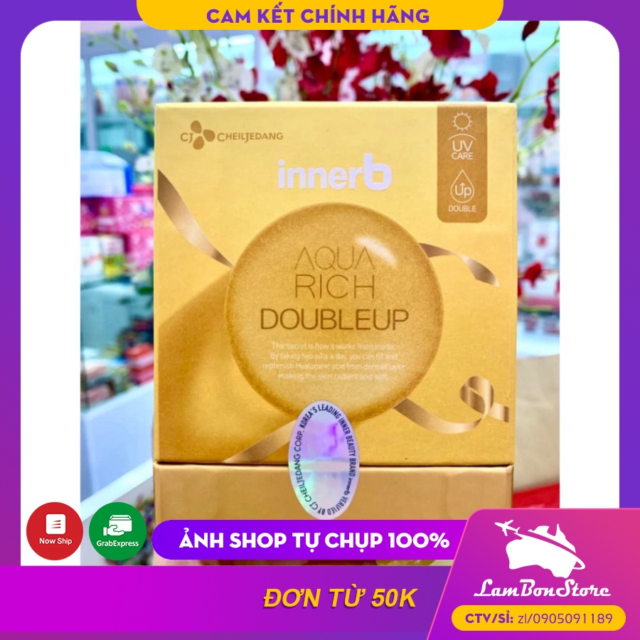 Viên uống Viên Uống Cấp Nước Collagen Innerb Aqua Rich Hộp 70 viên Hàn Quốc