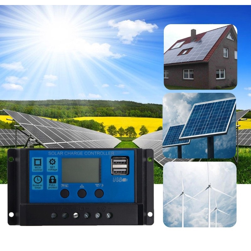 Bộ điều khiển sạc năng lượng mặt trời 12V 24V 30A