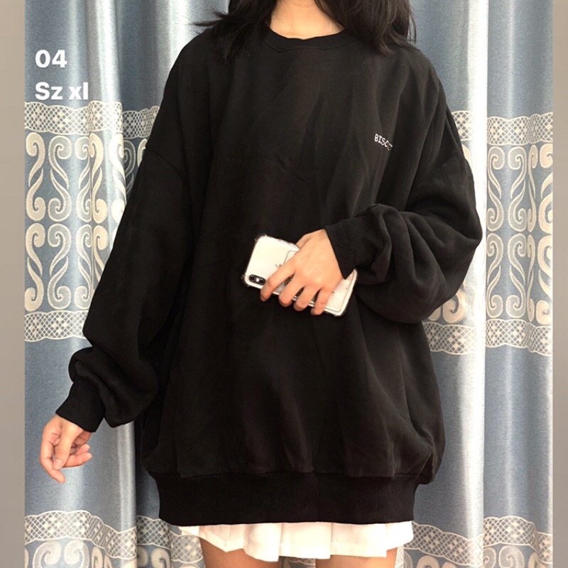 Áo sweater nỉ secondhand