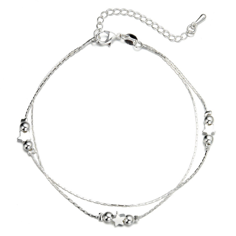 Lắc Chân Mạ BạC 925 HìNh Ngôi Sao Xinh XắN