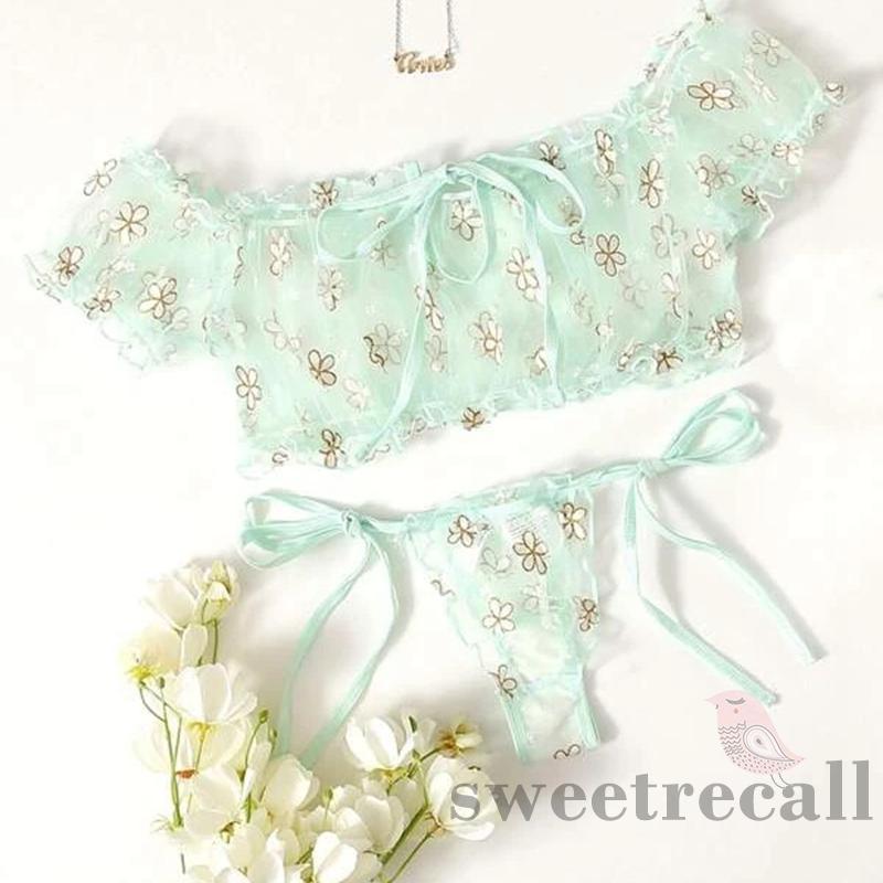 Bộ Đồ Lót Phối Lưới Xuyên Thấu Gợi Cảm Dành Cho Nữ | BigBuy360 - bigbuy360.vn