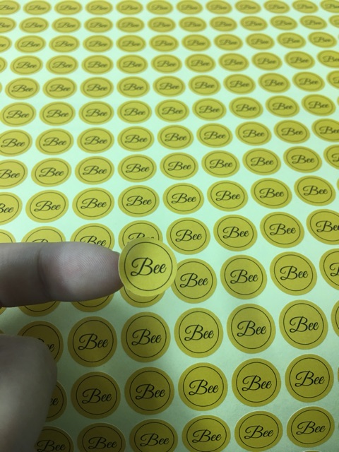 Combo 200 sticker tròn in theo yêu cầu