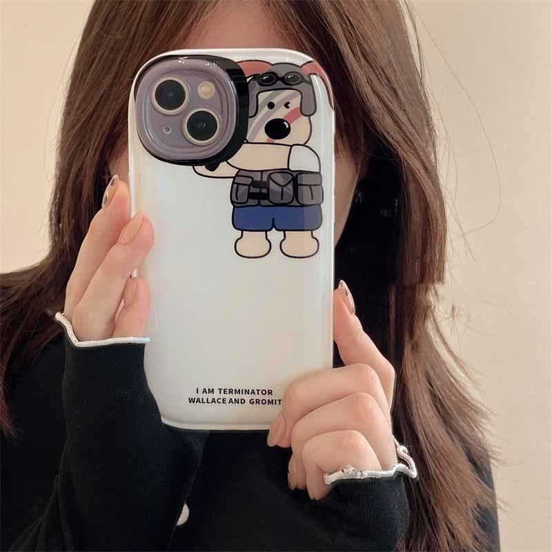 Ốp Điện Thoại Silicon In Hình Chú Cún Đáng Yêu Cho iPhone 12 13 11 Pro Max X Xs Max Xr