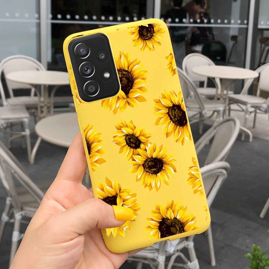 Ốp Điện Thoại Mềm Nhám Họa Tiết Hoa Cúc Dễ Thương Cho Samsung Galaxy A13 4G / 5G / A53S / A33 / A73 /A53
