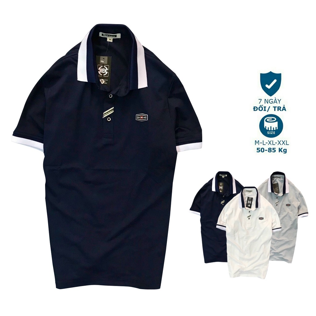 Áo thun Polo nam cổ bẻ vải cá sấu Cotton trẻ trung 3 màu  -JULIDO HÀNG LOẠI 1