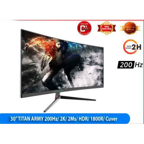 Màn Hình Máy Tính 21:9 TITAN ARMY , BJX GAMING 29.5 inch 200HZ / 144HZ 2k cong mới 100%
