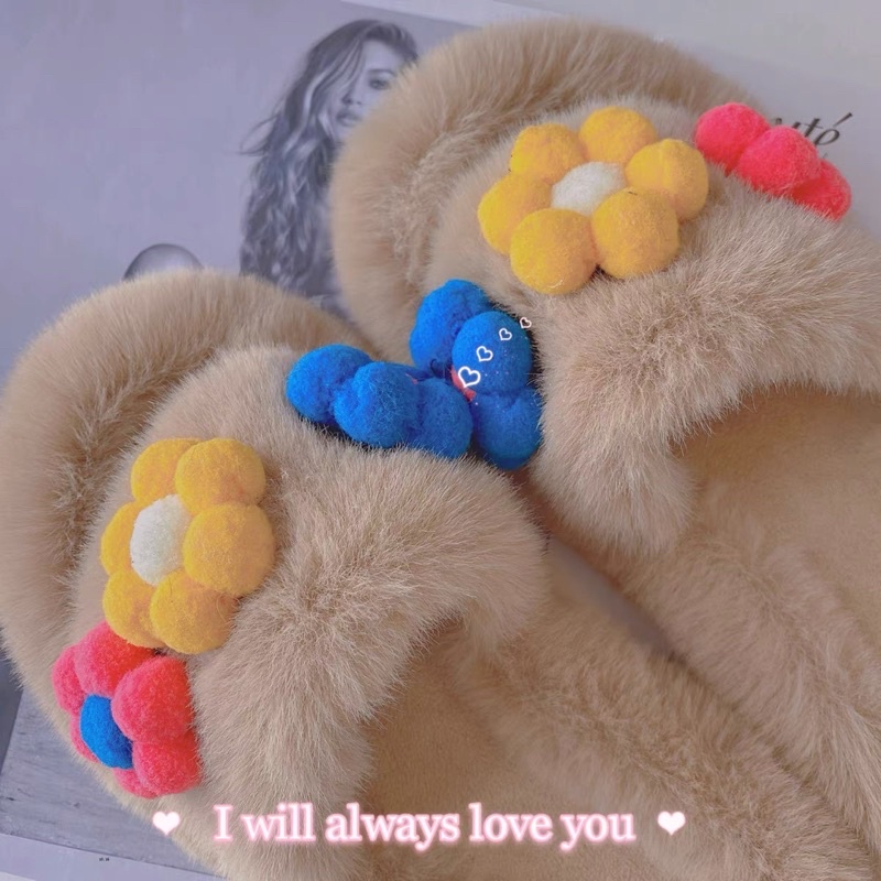 Dép lông mang trong nhà cho nữ . hàng quảng châu cao cấp