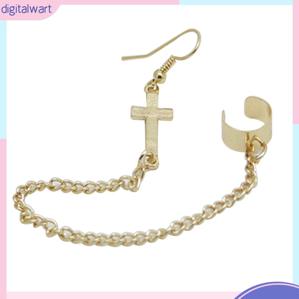 Khuyên Vành Tai Kim Loại Hình Chữ Thập Thời Trang Cho Nữ