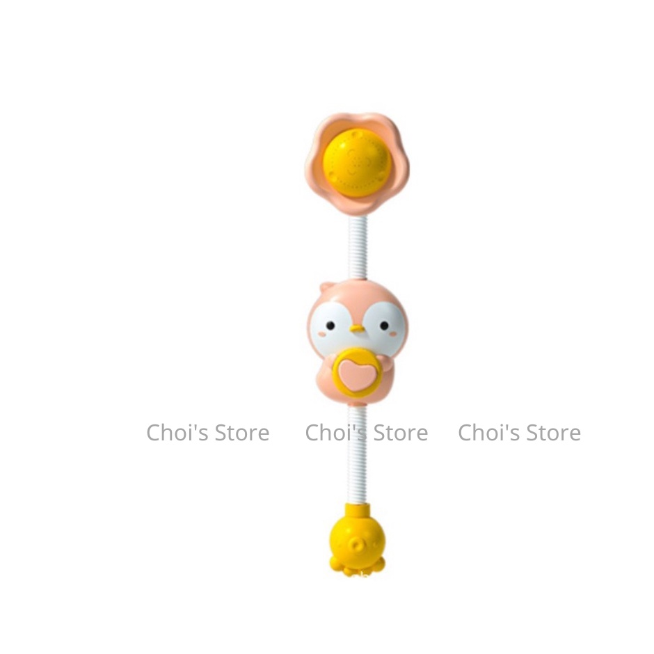 Vòi sen tự động chim cú mèo, hà mã ( chạy bằng pin), đồ chơi nhà tắm