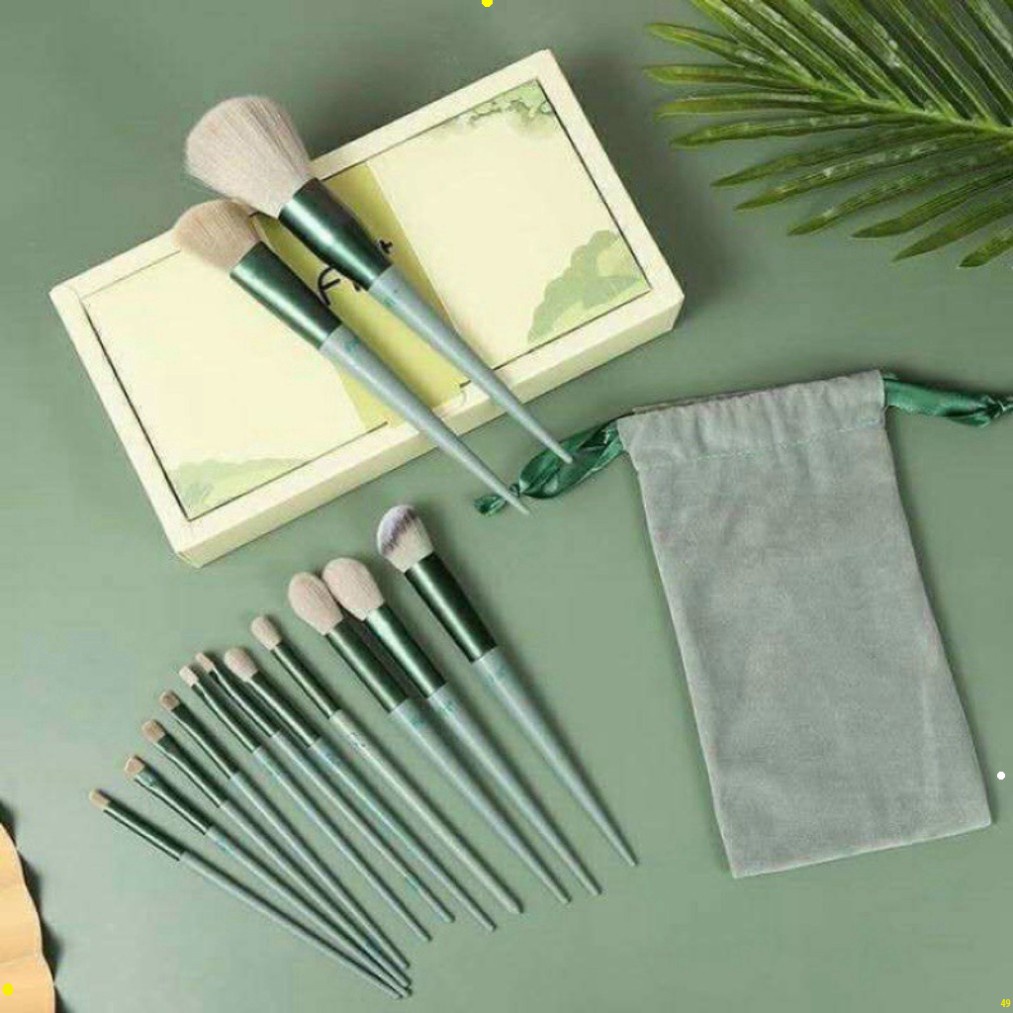 Bộ Cọ Trang Điểm Fix+ 13 Món Nội Địa Trung Lông Mềm Mịn Kèm Túi Rút - Khongcoson