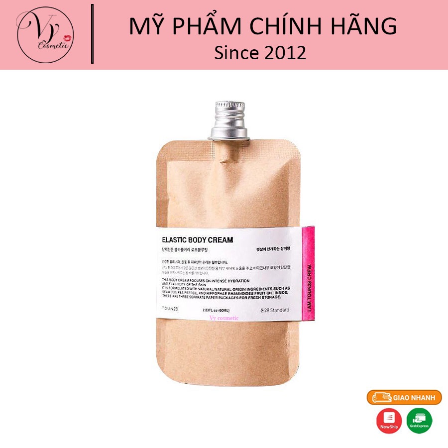 Kem lotion dưỡng body hữu cơ TOUN28 Body cream-lotion 3 túi/1 hộp/60ml