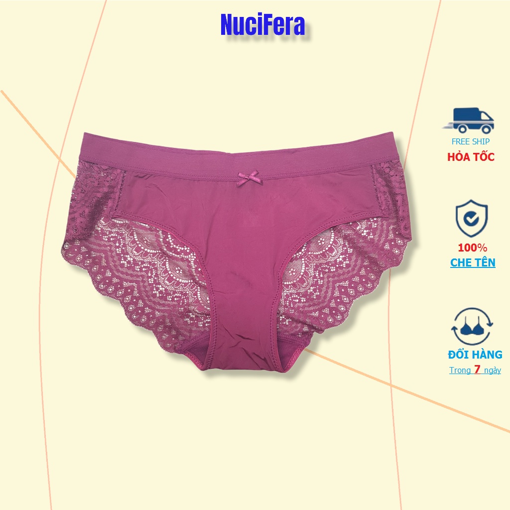 Quần lót su lưới phối ren nhiều màu NuciFera Q204